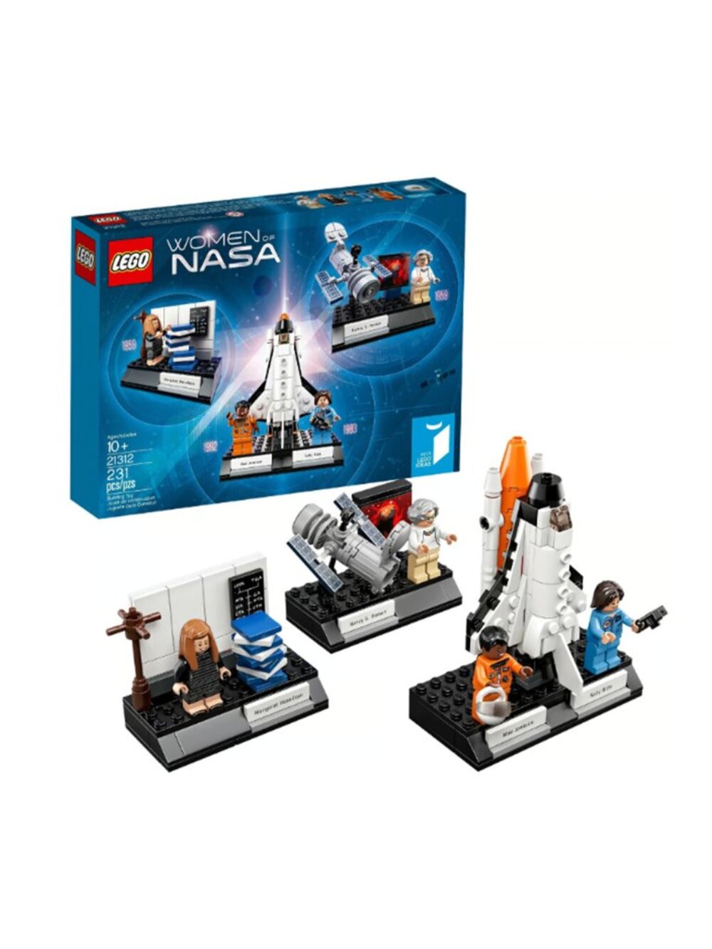 Unused LEGO Ideas Women of NASA 21312 RETIRED w/ Hamilton, Jemison, Ride, Roman